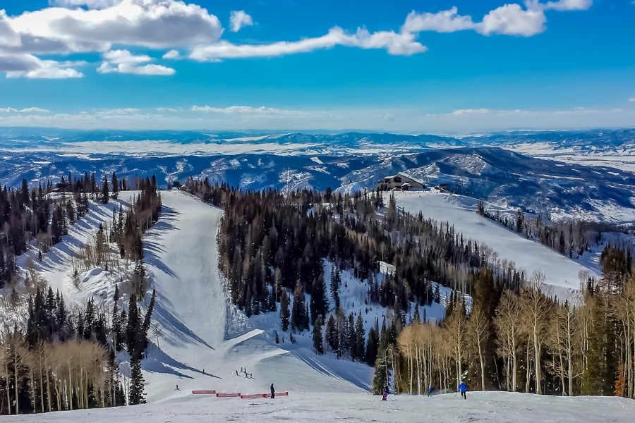 Skiing in Steamboat Springs, Colorado